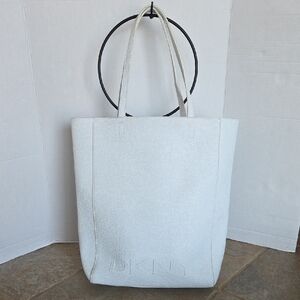DKNY White Beach Tote Bag